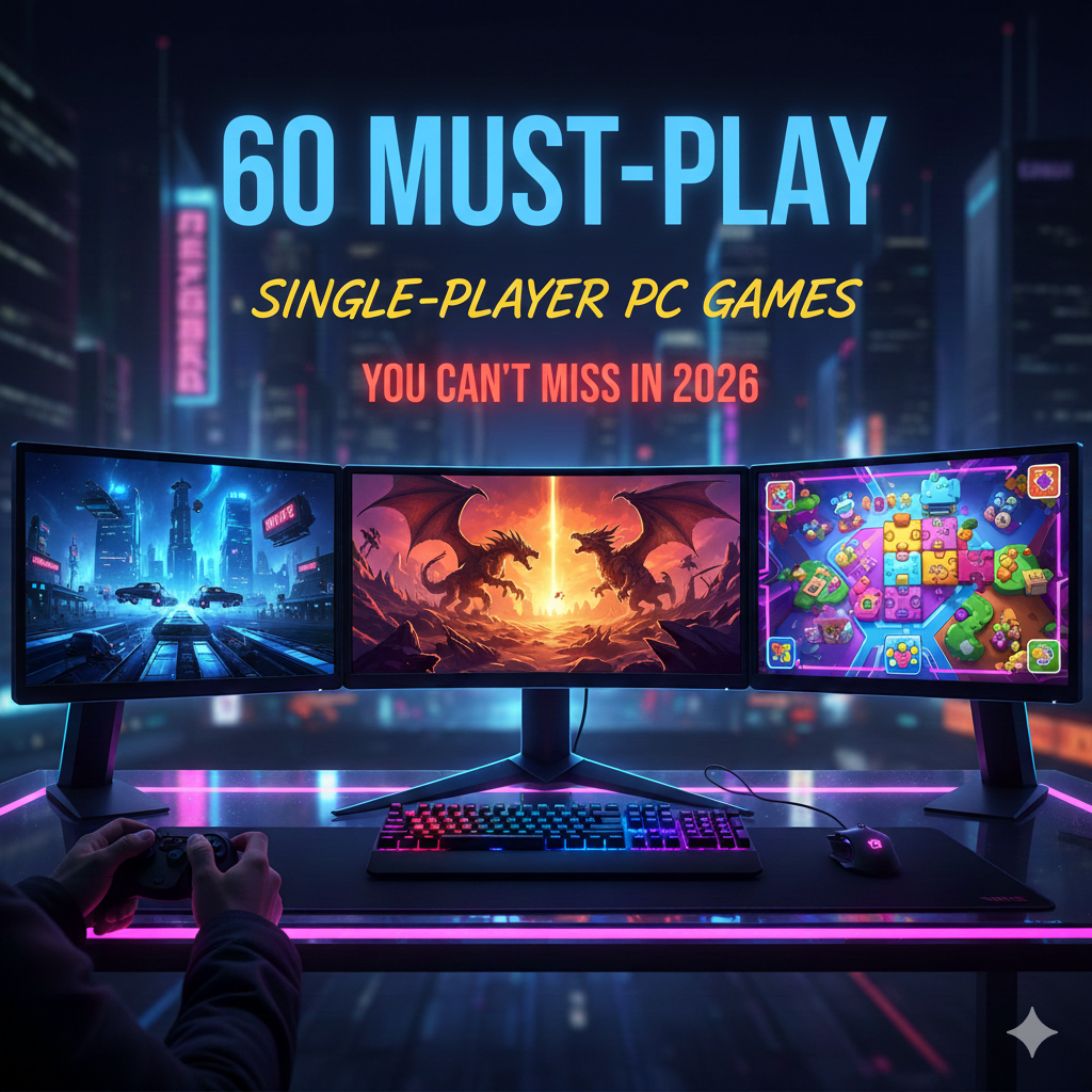 60 Must-Play Single-Player PC Games You Can't Miss in 2026